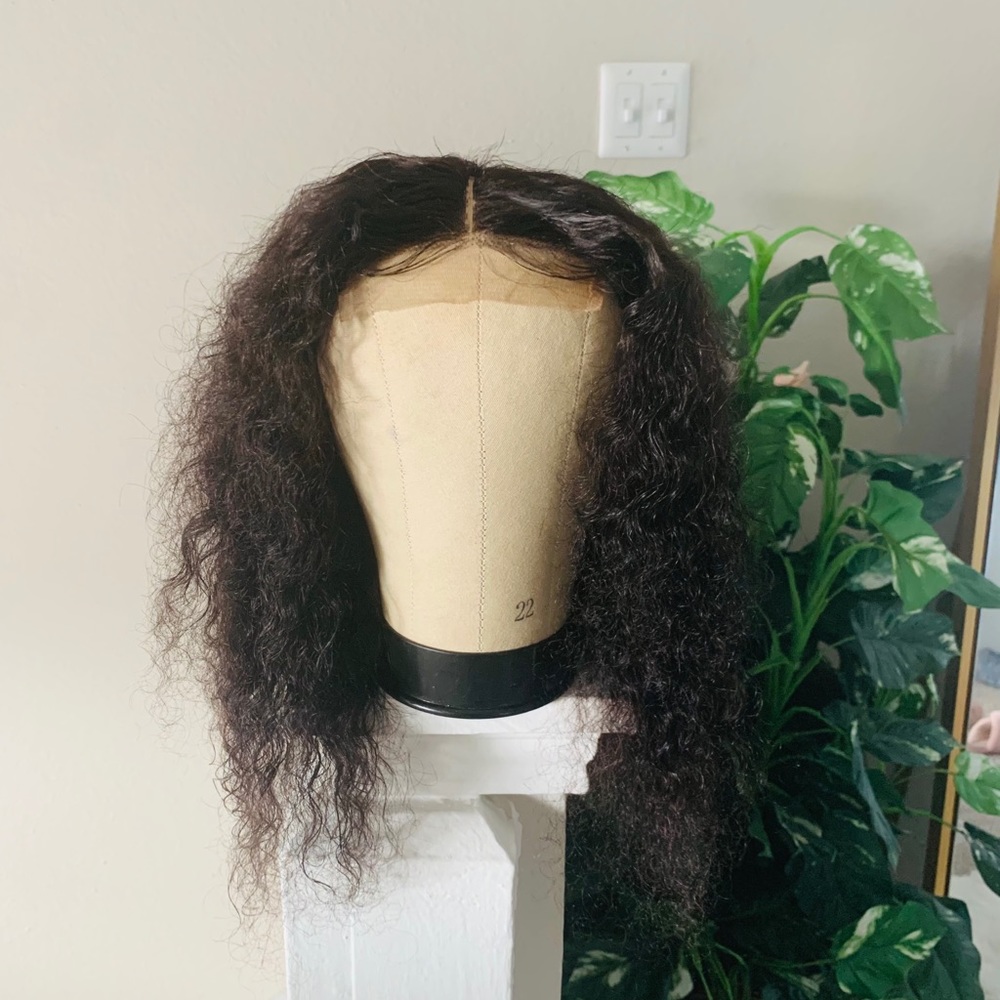 16” Lace front Deep Wave Wig